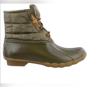 Sperry Olive Quilted Women's Boots